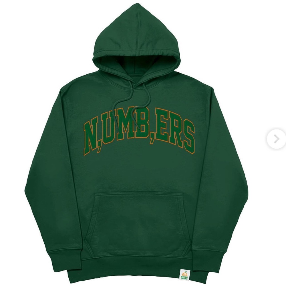 Midnight Organic Larry June Numbers Hoodie - Size XL